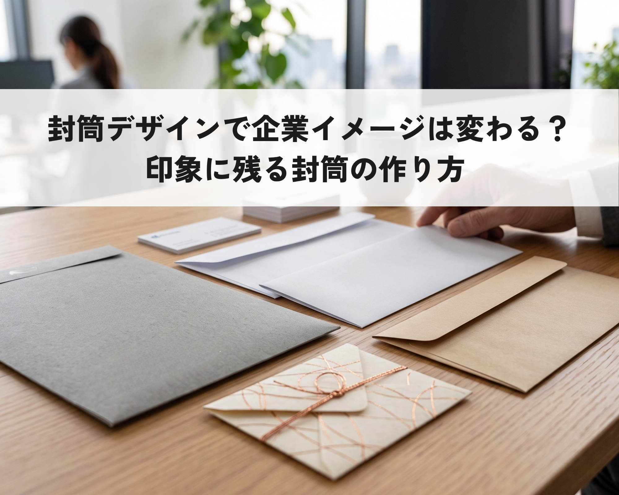 封筒デザインで企業イメージは変わる?