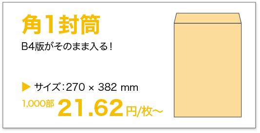 角1封筒