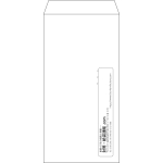 【既製品】長3(120x235mm)（〒枠なし）
