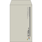 【既製品】角8(119x197mm)（〒枠なし）