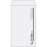【既製品】角8(119x197mm)（〒枠なし）