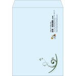 【既製品】角0(287x382mm)（〒枠なし）
