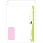 【オリジナル封筒】角3窓付き(216x277mm)（〒枠なし）