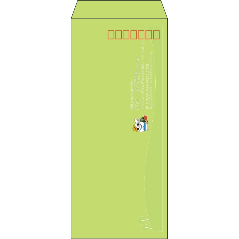 【既製品】長4(90x205mm)（〒枠あり）