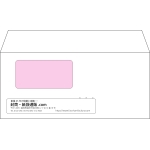 【オリジナル封筒】洋4窓付き(235x105mm)（〒枠なし）