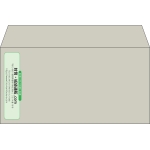 【既製品】洋長3(235x120mm)（〒枠なし）