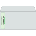 【既製品】洋長3(235x120mm)（〒枠なし）