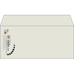 【既製品】洋4(235x105mm)（〒枠なし）