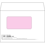 【オリジナル封筒】洋2窓付き(162x114mm)（〒枠なし）
