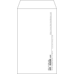 【既製品】角8(119x197mm)（〒枠なし）
