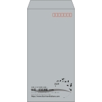 【既製品】長3(120x235mm)（〒枠あり）