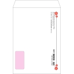 【オリジナル封筒】角2窓付き(240x332mm)（〒枠なし）