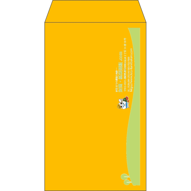 【既製品】角8(119x197mm)（〒枠なし）