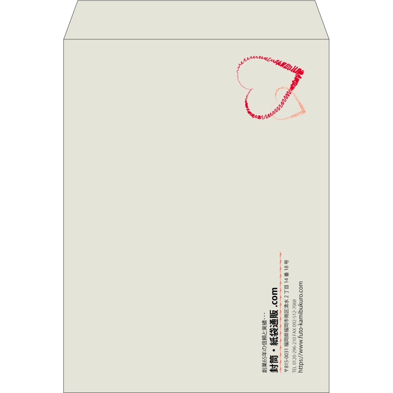 【既製品】角0(287x382mm)（〒枠なし）