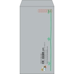 【既製品】長3(120x235mm)（〒枠あり）