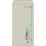 【既製品】長3(120x235mm)（〒枠あり）