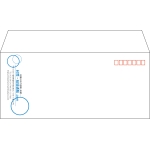 【既製品】洋4(235x105mm)（〒枠あり）