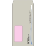 【既製品】長3窓付き(120x235mm)（〒枠なし）