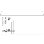 【既製品】洋4(235x105mm)（〒枠なし）
