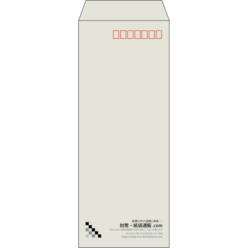 【既製品】長40(90x225mm)（〒枠あり）