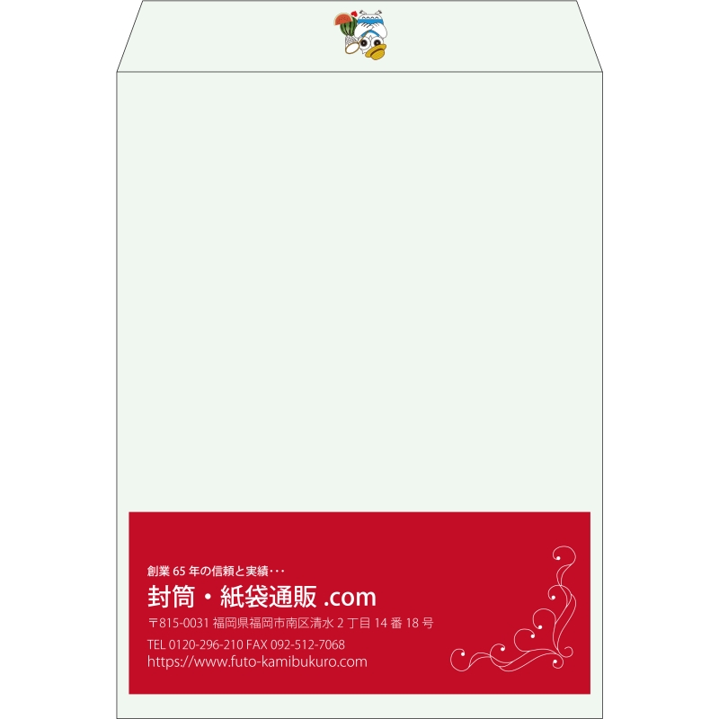 【既製品】角0(287x382mm)（〒枠なし）