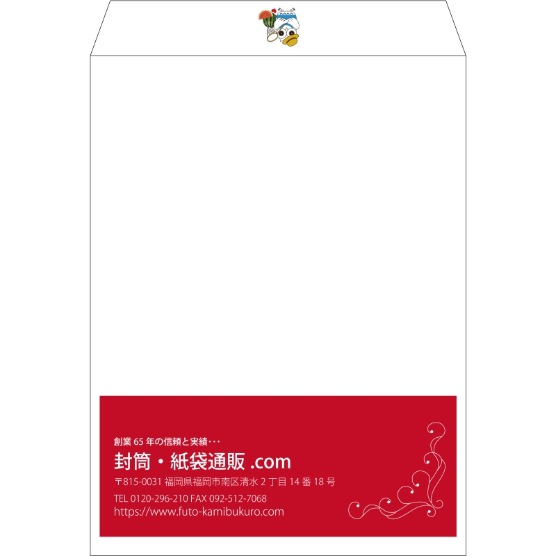 【既製品】角0(287x382mm)（〒枠なし）