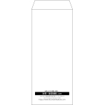 【既製品】長2(119x277mm)（〒枠なし）