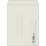 【既製品】角3(216x277mm)（〒枠なし）