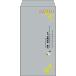 【既製品】長3(120x235mm)（〒枠あり）