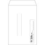 【既製品】角6(162x229mm)（〒枠なし）