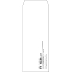 【オリジナル封筒】長40窓付き(90x225mm)（〒枠なし）