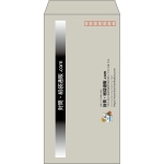 【既製品】長3(120x235mm)（〒枠あり）