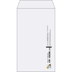 【既製品】角8(119x197mm)（〒枠なし）