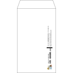 【既製品】角8(119x197mm)（〒枠なし）