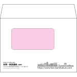 【オリジナル封筒】洋2窓付き(162x114mm)（〒枠なし）