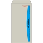 【既製品】長3(120x235mm)（〒枠あり）