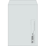 【既製品】角2(240x332mm)（〒枠なし）