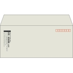 【既製品】洋4(235x105mm)（〒枠あり）