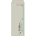 【既製品】長40(90x225mm)（〒枠あり）