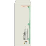 【既製品】長40(90x225mm)（〒枠あり）