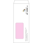 【オリジナル封筒】長40窓付き(90x225mm)（〒枠なし）