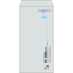 【既製品】長3(120x235mm)（〒枠あり）