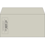【既製品】洋長3(235x120mm)（〒枠なし）