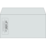 【既製品】洋長3(235x120mm)（〒枠なし）