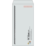 【既製品】長3(120x235mm)（〒枠あり）