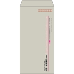 【既製品】長3(120x235mm)（〒枠あり）