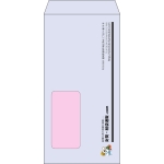 【既製品】長3窓付き(120x235mm)（〒枠なし）