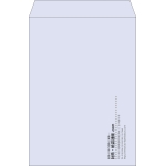【既製品】角2(240x332mm)（〒枠なし）
