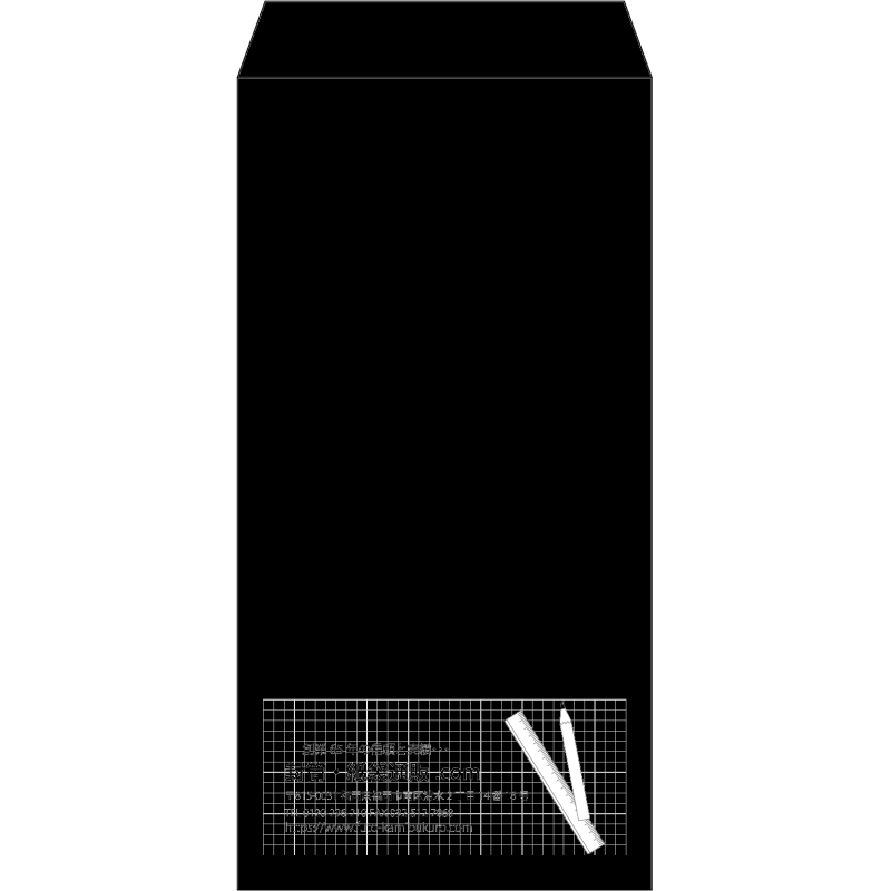 【既製品】長3(120x235mm)（〒枠なし）