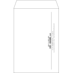 【既製品】角6(162x229mm)（〒枠なし）